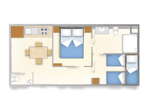 MOBILHOME 5 personnes - BAIA RELAX NEW