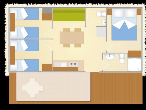 MOBILHOME 6 personnes - BAIA SARDINIA