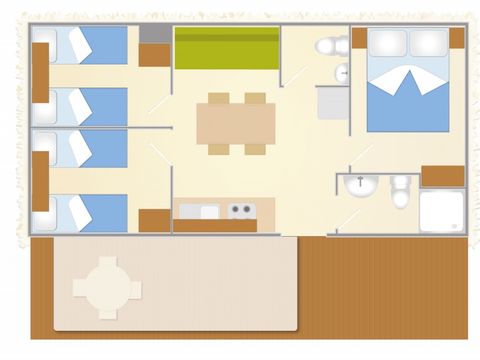 MOBILHOME 6 personnes - BAIA SARDINIA