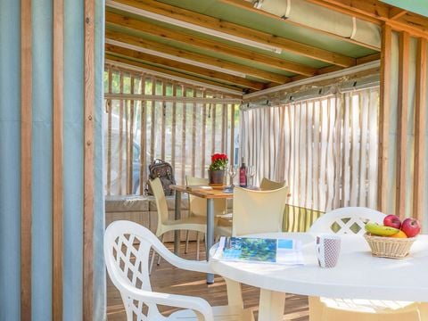 TENTE TOILE ET BOIS 4 personnes - Clever