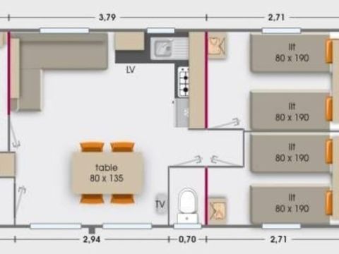 MOBILHOME 6 personnes - Excelle