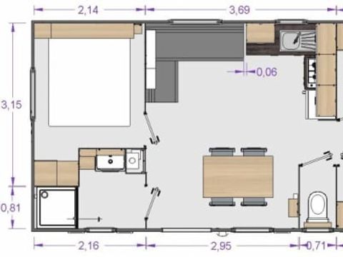 MOBILHOME 6 personnes - Elite