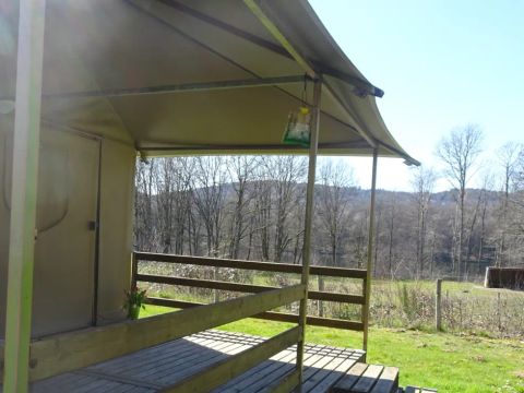 TENTE TOILE ET BOIS 4 personnes - LODGE GRAND CONFORT