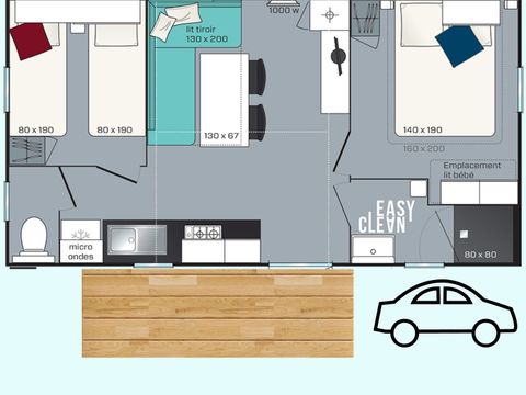 MOBILHOME 6 personnes - YUCCA