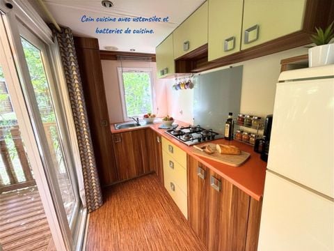 MOBILHOME 6 personnes - Jasmin 2 personnes inclus - possible 2 personnes en supplément auprès du camping