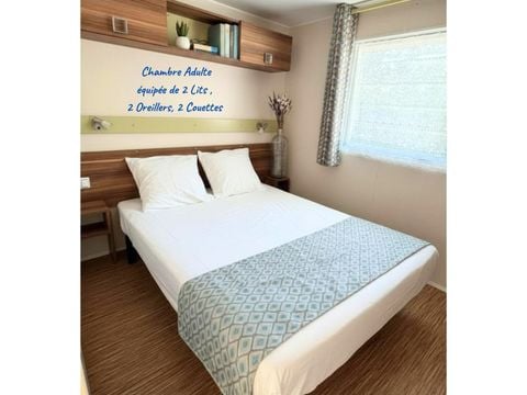 MOBILHOME 6 personnes - Jasmin 2 personnes inclus - possible 2 personnes en supplément auprès du camping