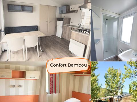 MOBILHOME 6 personnes - Bambou - capacité inclus 2 personnes / capacité max 4 personnes (supplément auprès du camping)
