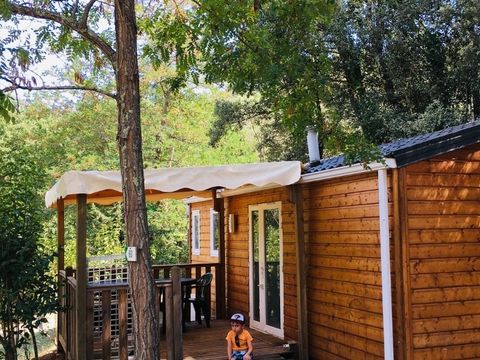 MOBILHOME 2 personnes - Bambou - capacité inclus 2 personnes / capacité max 4 personnes (supplément auprès du camping)