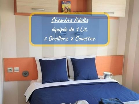 MOBILHOME 6 personnes - Bambou - capacité inclus 2 personnes / capacité max 4 personnes (supplément auprès du camping)