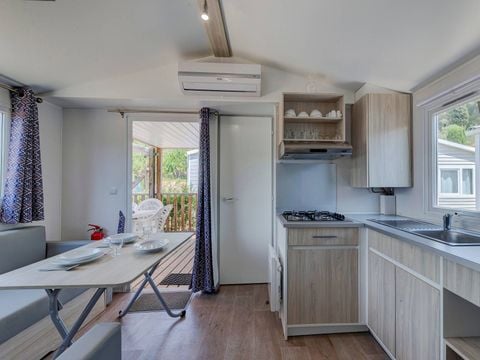 MOBILHOME 6 personnes - Confort | 2 Ch. | 4/6 Pers. | Terrasse Simple | 1 SDB | Climatisation