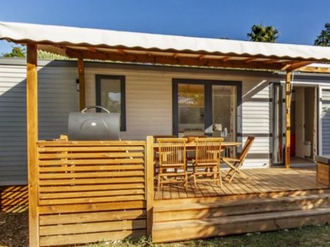 Mobilhome 7 personnes - PREMIUM - 3 chambres avec climatisation +TV+ Plancha à gaz - 2 salles de bain