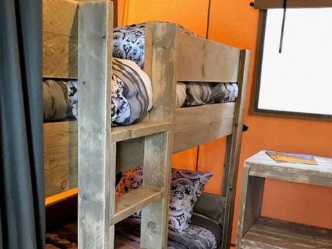 Tente en toile et en bois 4 personnes - SAFARI - 2 chambres