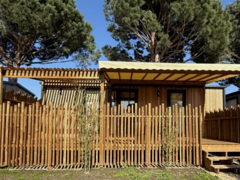 Mobilhome 5 personnes - PREMIUM PLUS - 2 chambres avec climatisation +TV+ Plancha à gaz - 2 salles de bain