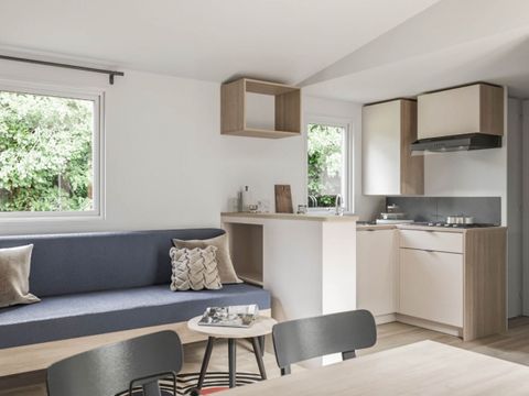 Mobilhome 8 personnes - PREMIUM PLUS - 3 chambres avec climatisation +TV+ Plancha à gaz - 2 salles de bain