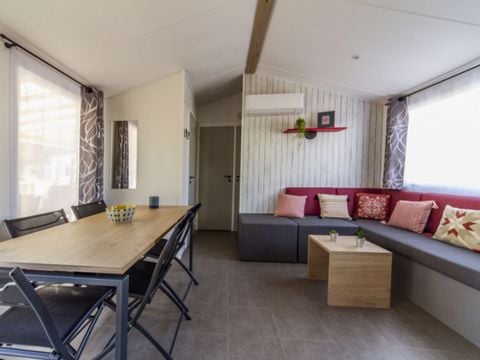 MOBILHOME 8 personnes - CONFORT - 4 chambres avec climatisation +TV+ 2 SDB 