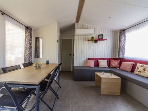 Mobilhome 8 personnes - CONFORT - 4 chambres avec climatisation +TV+ - 2 salles de bain