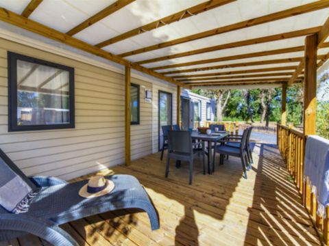 MOBILHOME 8 personnes - CONFORT - 4 chambres avec climatisation +TV+ 2 SDB 