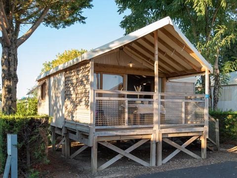 TENTE TOILE ET BOIS 5 personnes - Lodge Kamari CLASSIC Climatisé