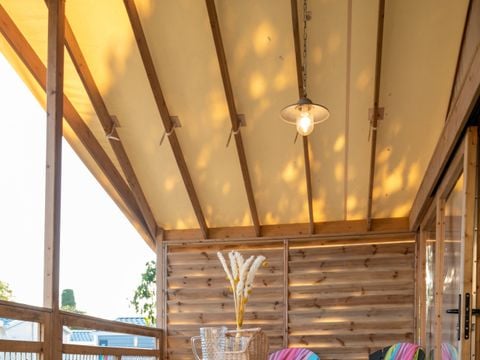 TENTE TOILE ET BOIS 5 personnes - Lodge Kamari CLASSIC Climatisé