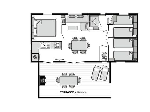 MOBILHOME 6 personnes - Bahia PREMIUM
