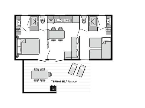 MOBILHOME 5 personnes - Rio PREMIUM