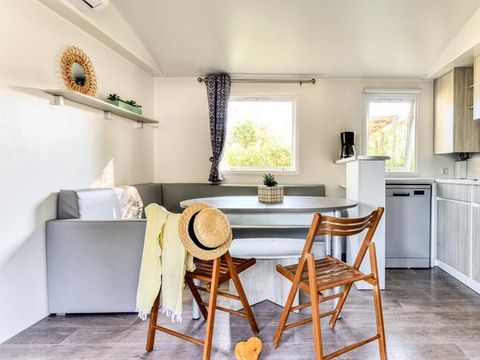 Mobilhome 10 personnes - Mobil home Family 4 chambres, DIM, Climatisation, TV, lave vaisselle