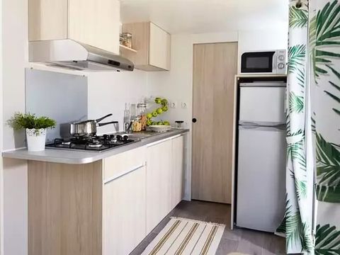 MOBILHOME 4 personnes - Tour Opérateur Maeva sur Camping L'Hippocampe - Mobil Home 3 Pièces 4 Personnes Climatisé