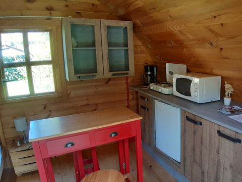 HÉBERGEMENT INSOLITE 2 personnes - POD Chalet bois 12 m² sans sanitaires