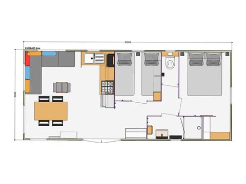 MOBILHOME 6 personnes - PRESTIGE " Les Alpilles " (4 Adultes Maxi+2 Enfants -18ans)