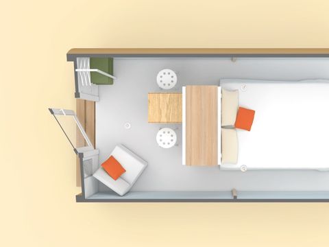 BUNGALOW TOILÉ 2 personnes - COCO SWEET 2 personnes - 1 chambre, sans sanitaires, non climatisé