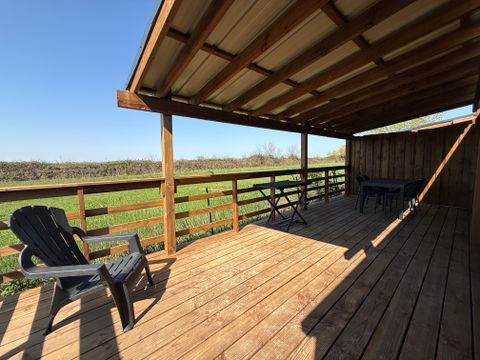 MOBILHOME 4 personnes - Premium Roseau - 2chambres, climatisé, télévision, lave-vaisselle, sèche-serviette et coffre fort