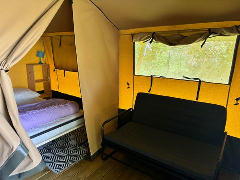 TENTE TOILE ET BOIS 5 personnes - SAFARI sans sanitaires