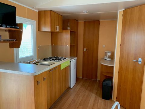 Mobilhome 4/6 personnes - 30m² - Terrasse bois semi-couverte 12m²