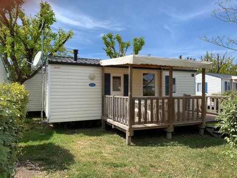 Mobilhome 4/6 personnes - 30m² - Terrasse bois semi-couverte 12m²