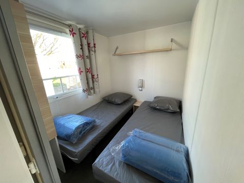 Mobilhome 6 personnes - 32m2 - 3 chambres - CLIMATISATION - Terrasse couverte 12m2