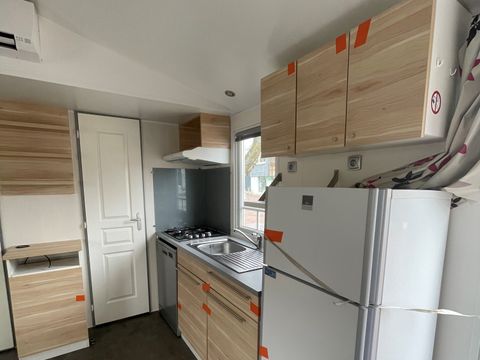 Mobilhome 6 personnes - 32m2 - 3 chambres - CLIMATISATION - Terrasse couverte 12m2