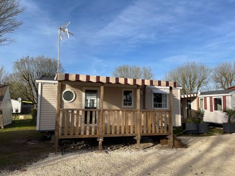 Mobilhome 6 personnes - 32m2 - 3 chambres - CLIMATISATION - Terrasse couverte 12m2
