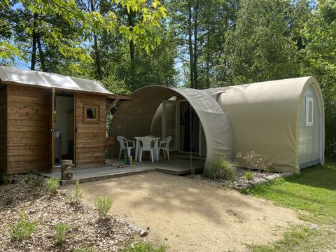 TENTE 4 personnes - Tente Coco Sweet 4 FEUILLES - 2 chambres 16m²  avec sanitaire