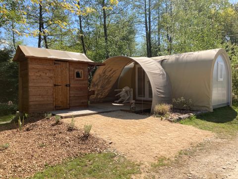 TENTE 4 personnes - Tente Coco Sweet 4 FEUILLES - 2 chambres 16m²  avec sanitaire