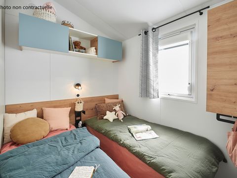 MOBILHOME 6 personnes - Cottage Du Lac PREMIUM++ 3 chambres - FACE PLAN D'EAU 6 pers