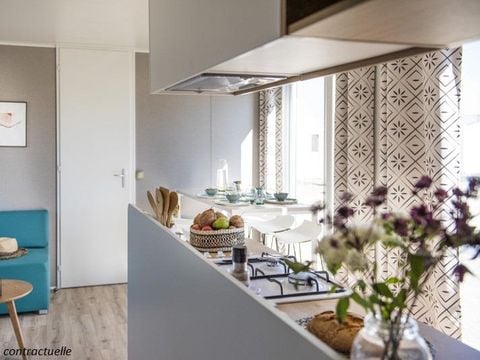 MOBILHOME 4 personnes - Cottage Du Lac PREMIUM++ 2 chambres - VUE PLAN D'EAU 5 pers