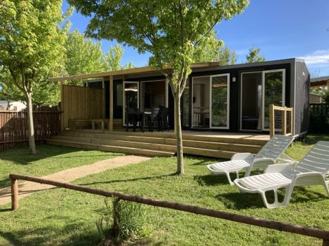 MOBILHOME 4 personnes - Cottage Du Lac PREMIUM++ 2 chambres - VUE PLAN D'EAU 5 pers