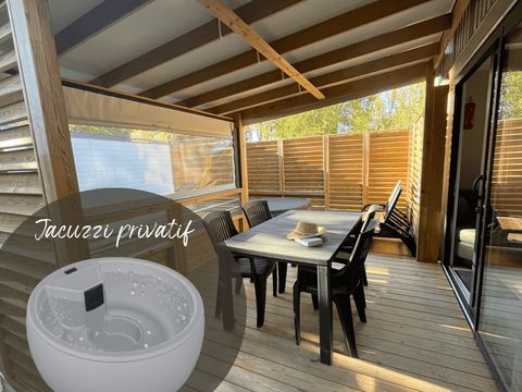 MOBILHOME 2 personnes - Cottage Nature PREMIUM++ 1 chambre avec SPA 2 pers