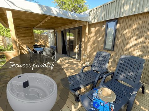 MOBILHOME 4 personnes - Cottage Nature PREMIUM++ 2 chambres avec SPA 4 pers