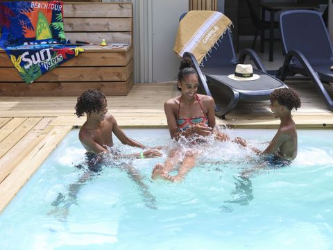 MOBILHOME 8 personnes - Cottage Nature Family Exclusif 3+1 chambres avec Piscine privative
