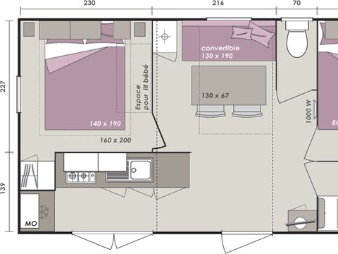 Mobilhome 5 personnes - IRM Super Mercure Scheldeoord