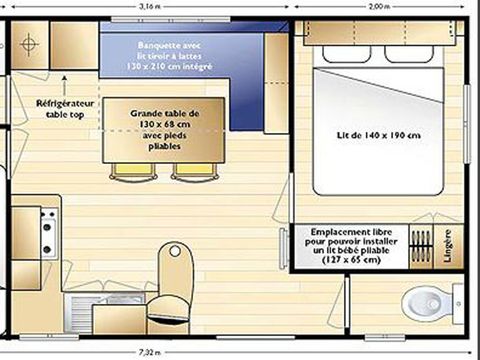 Mobilhome 5 personnes - Famille - IRM Scheldeoord