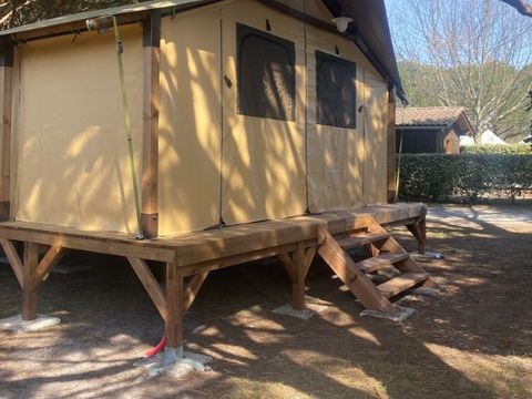 BUNGALOW TOILÉ 4 personnes - bungalow toilé marquise 19m² sans sanitaire (Hébergement de la saison 2022)