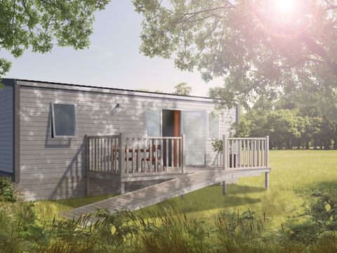 MOBILHOME 4 personnes - Privilège PMR 30m² - 2 chambres - Clim + TV + Lave-vaisselle