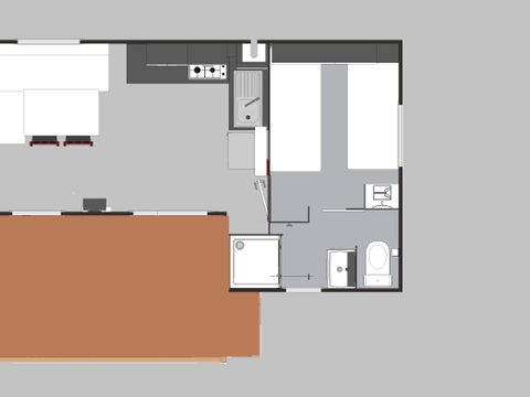 MOBILHOME 4 personnes - Confort+ - 2 chambres - 2 SDB